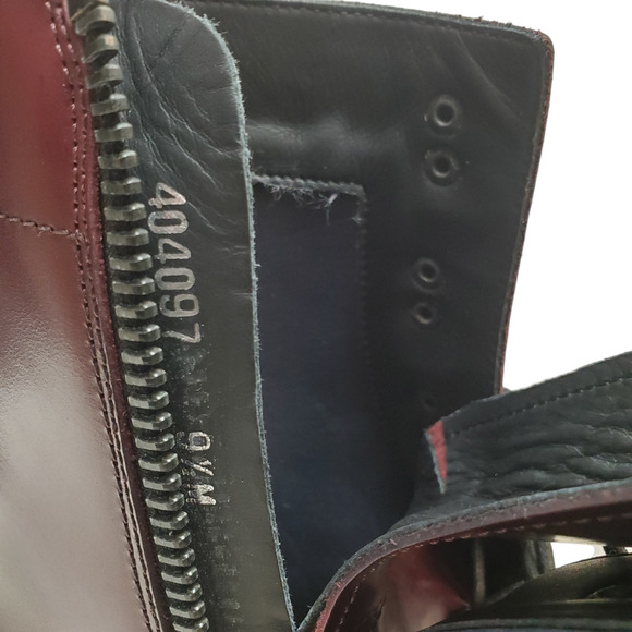 New Aquatalia Mens Shoes Ira Italian Leather Waterproof Boots 9.5M Red - Picture 6 of 9